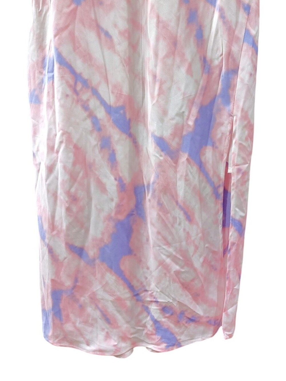 Astr The Label Pink Purple Bias Cut Sleeveless Satin Midi Slip Dress Size XL - Picture 10 of 12